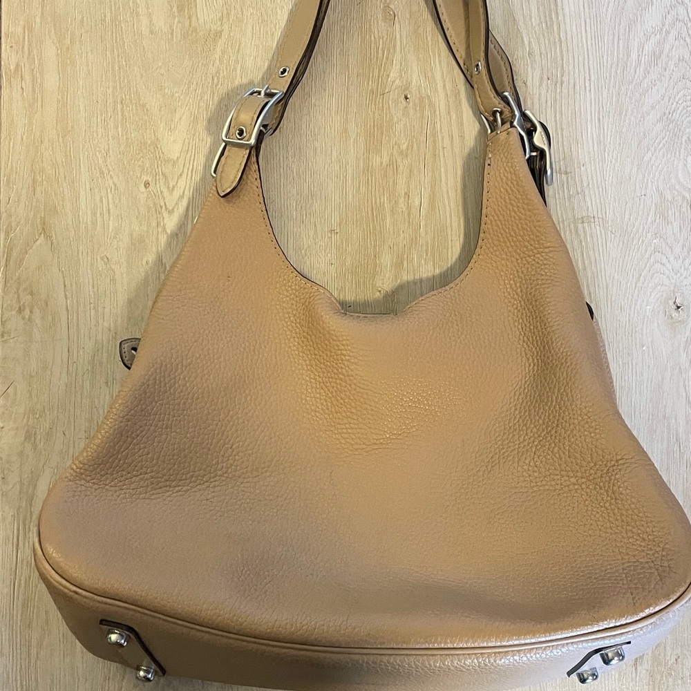 Coach Chic Tan Leather Hobo Bag